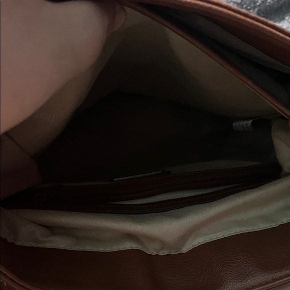 Rosetti Brown Leather Backpack with Zipper Details main image 4